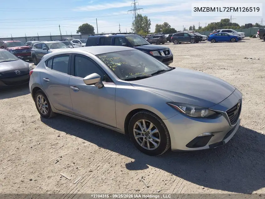 MAZDA 3 2015, VIN 3MZBM1L72FM126519