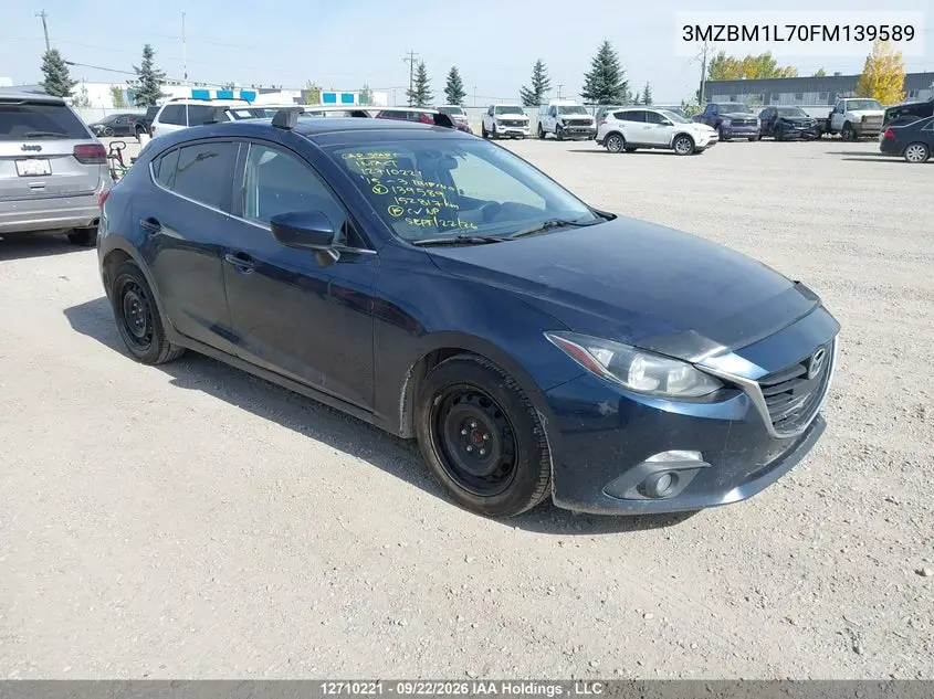 MAZDA 3 2015, VIN 3MZBM1L70FM139589