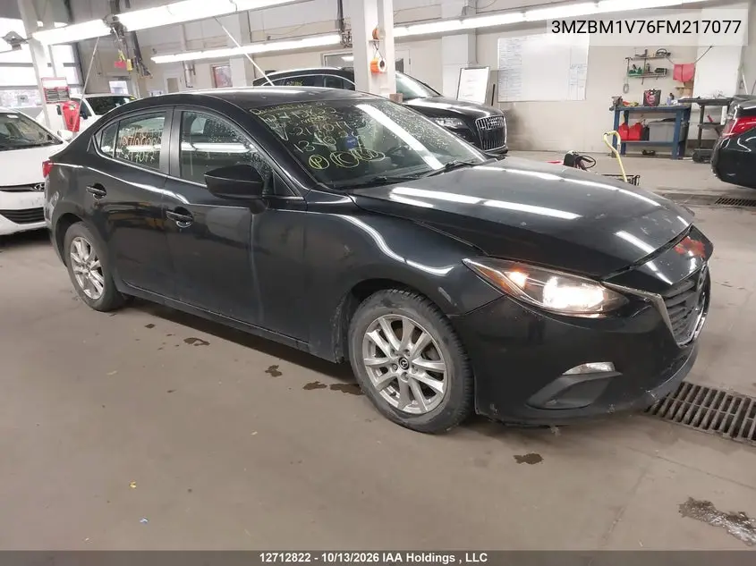MAZDA 3 2015, VIN 3MZBM1V76FM217077