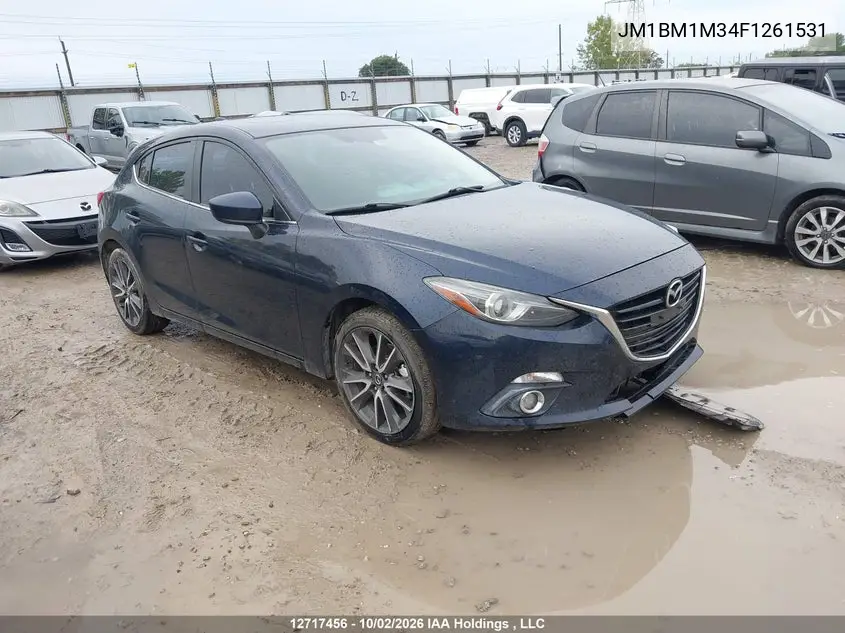 MAZDA 3 2015, VIN JM1BM1M34F1261531