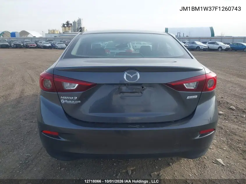 2015 MAZDA 3 VIN JM1BM1W37F1260743 — фото 16