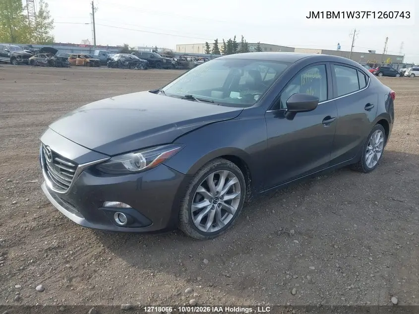 2015 MAZDA 3 VIN JM1BM1W37F1260743 — фото 2