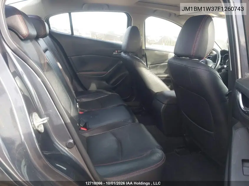 2015 MAZDA 3 VIN JM1BM1W37F1260743 — фото 8
