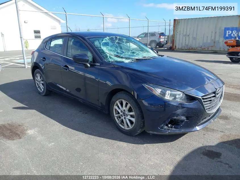 MAZDA 3 2015, VIN 3MZBM1L74FM199391