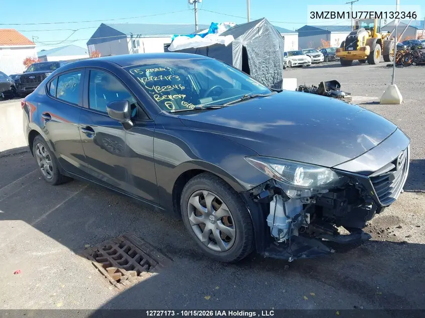 MAZDA 3 2015, VIN 3MZBM1U77FM132346