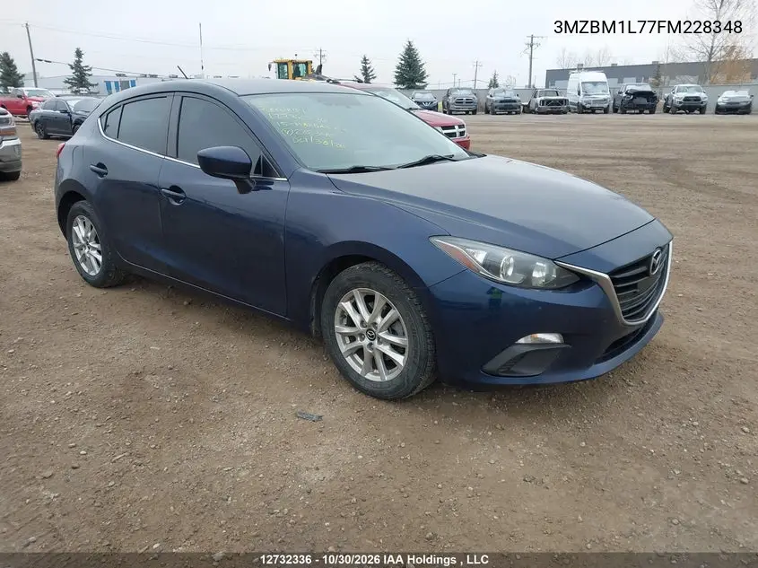 MAZDA 3 2015, VIN 3MZBM1L77FM228348