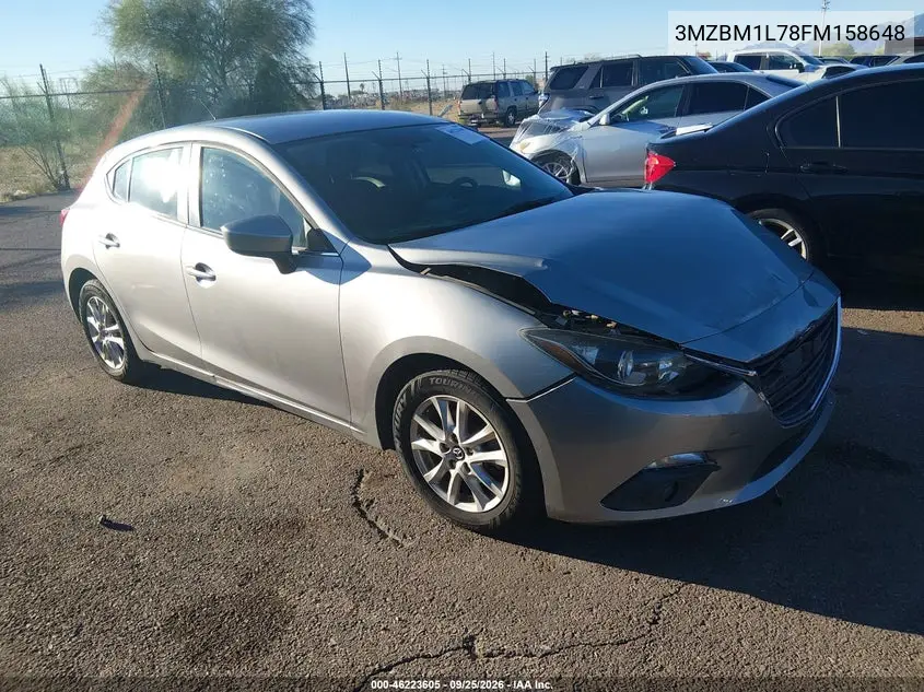 MAZDA 3 2015, VIN 3MZBM1L78FM158648