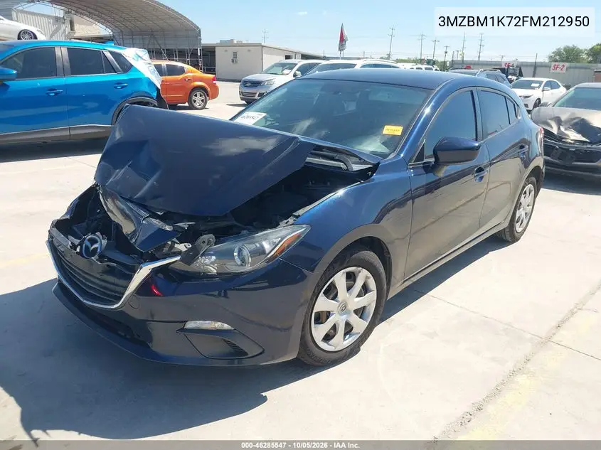 2015 MAZDA 3 VIN 3MZBM1K72FM212950 — фото 2