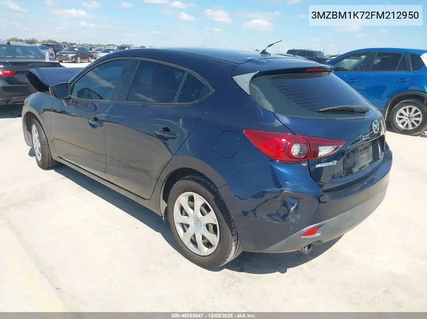 2015 MAZDA 3 VIN 3MZBM1K72FM212950 — фото 3