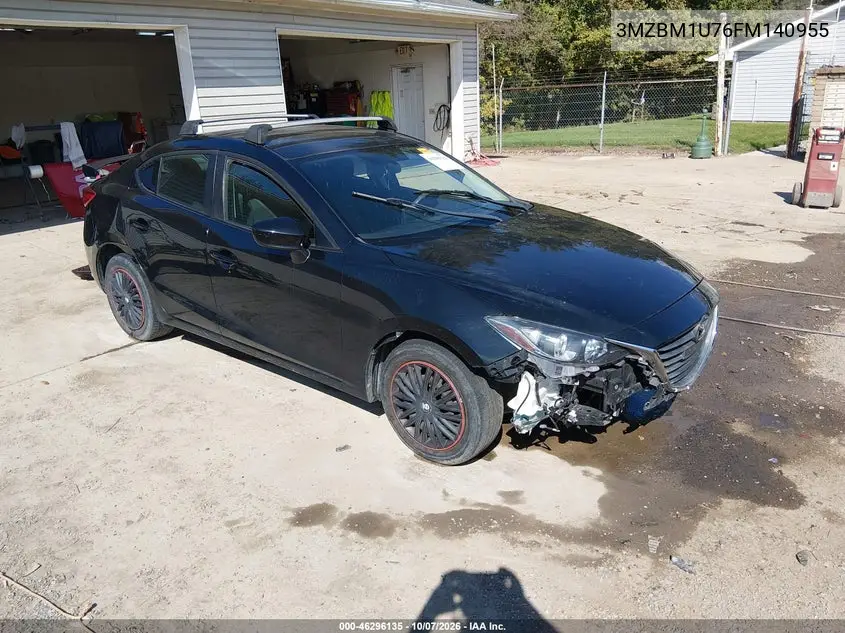 MAZDA 3 2015, VIN 3MZBM1U76FM140955