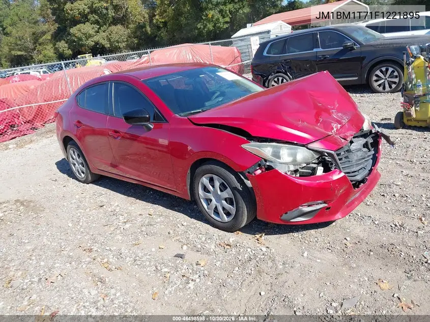 MAZDA 3 2015, VIN JM1BM1T71F1221895