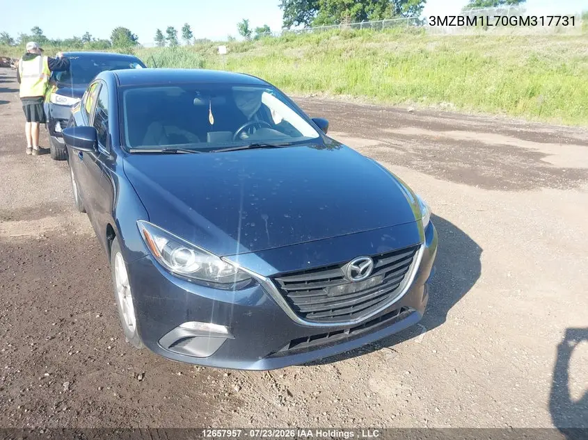 MAZDA 3 2016, VIN 3MZBM1L70GM317731