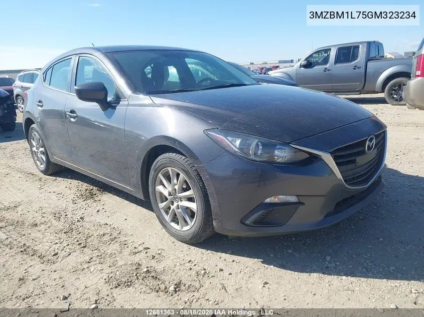 MAZDA 3 2016, VIN 3MZBM1L75GM323234