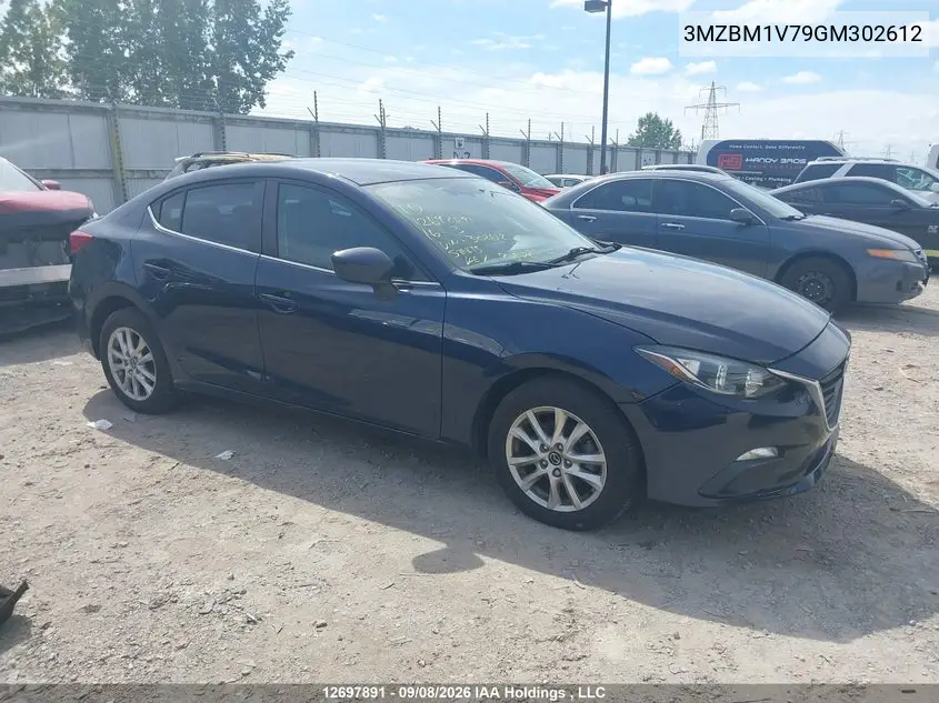 MAZDA 3 2016, VIN 3MZBM1V79GM302612