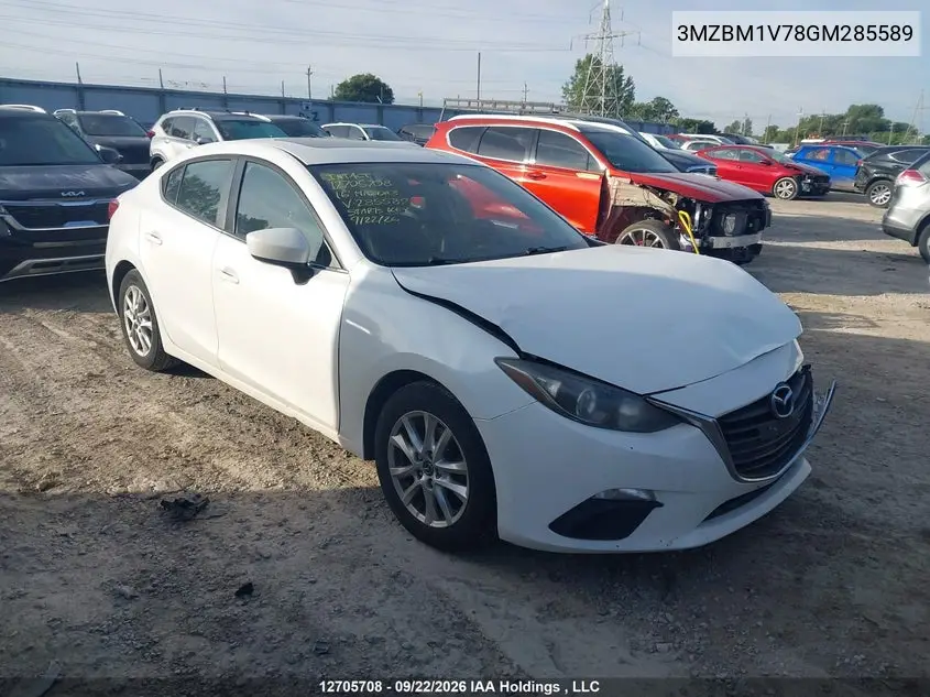 MAZDA 3 2016, VIN 3MZBM1V78GM285589