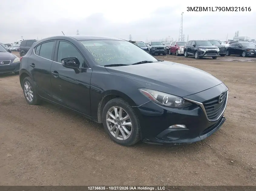 MAZDA 3 2016, VIN 3MZBM1L79GM321616