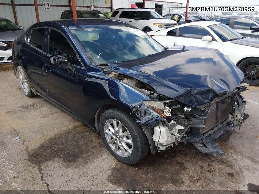 MAZDA 3 2016, VIN 3MZBM1U70GM278959