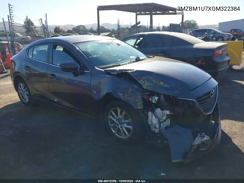 MAZDA 3 2016, VIN 3MZBM1U7XGM322384