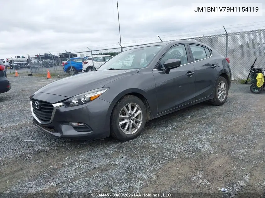 2017 MAZDA 3 VIN JM1BN1V79H1154119 — фото 2