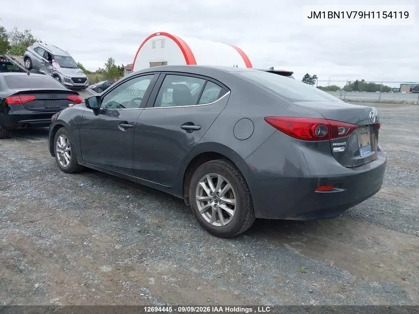 2017 MAZDA 3 VIN JM1BN1V79H1154119 — фото 3
