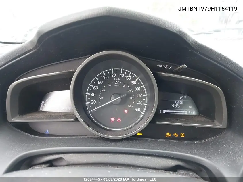 2017 MAZDA 3 VIN JM1BN1V79H1154119 — фото 7