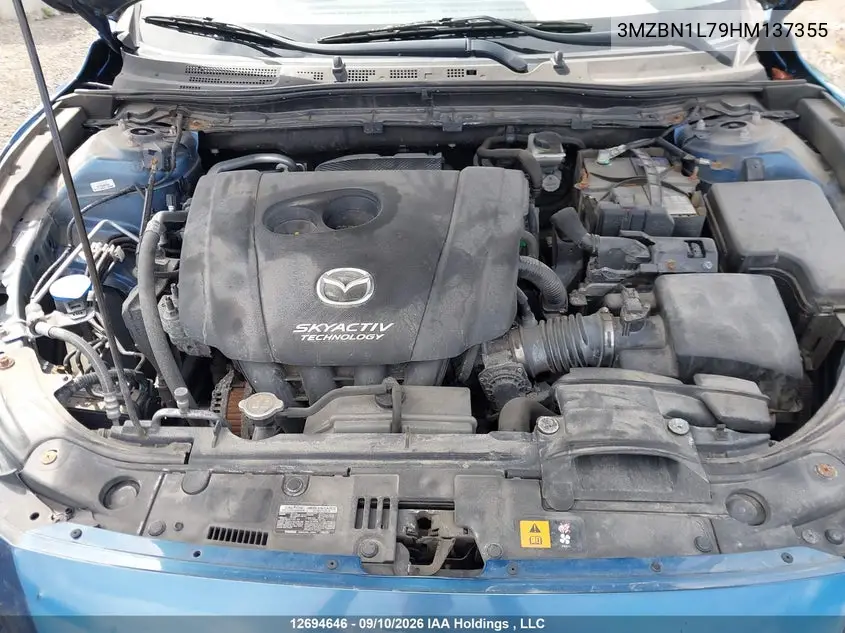 2017 MAZDA 3 VIN 3MZBN1L79HM137355 — фото 10