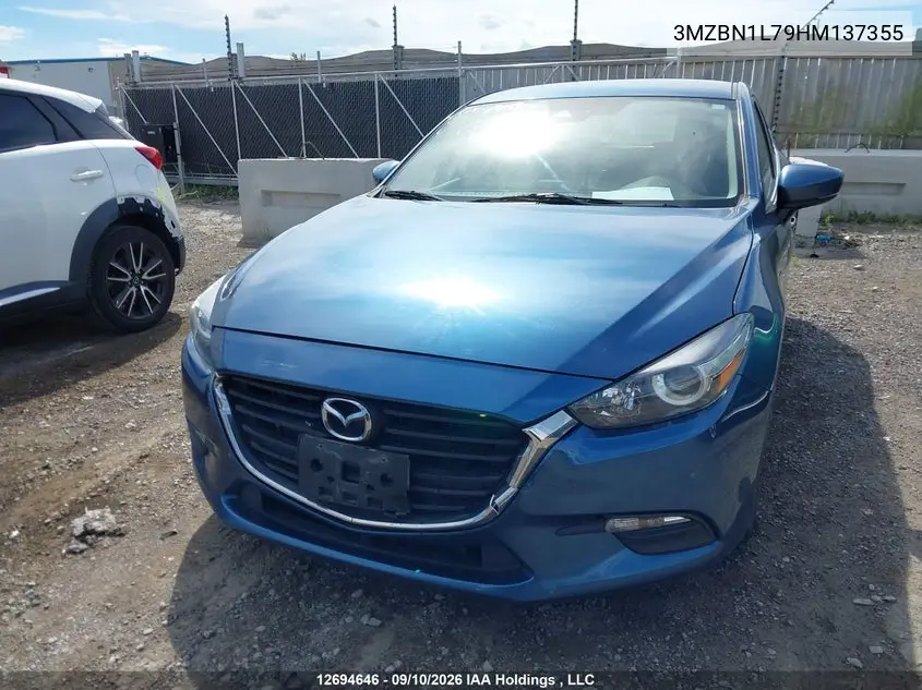 2017 MAZDA 3 VIN 3MZBN1L79HM137355 — фото 12