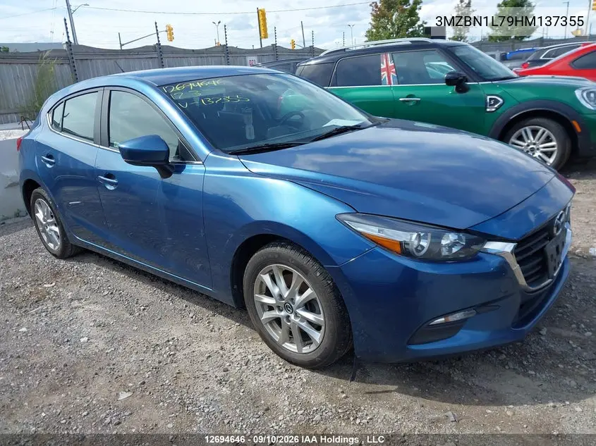 2017 MAZDA 3 VIN 3MZBN1L79HM137355 — фото 13