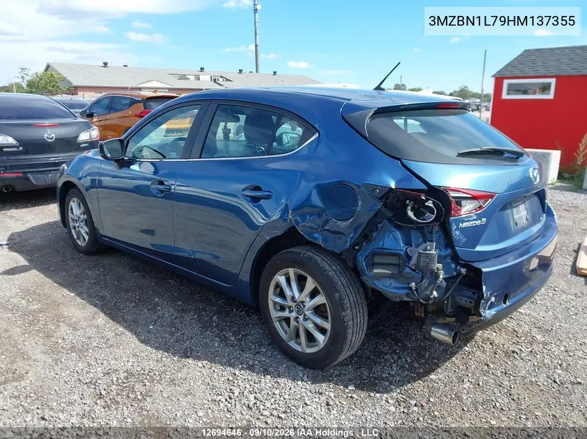 2017 MAZDA 3 VIN 3MZBN1L79HM137355 — фото 3