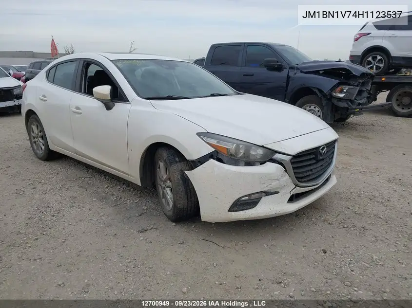 MAZDA 3 2017, VIN JM1BN1V74H1123537