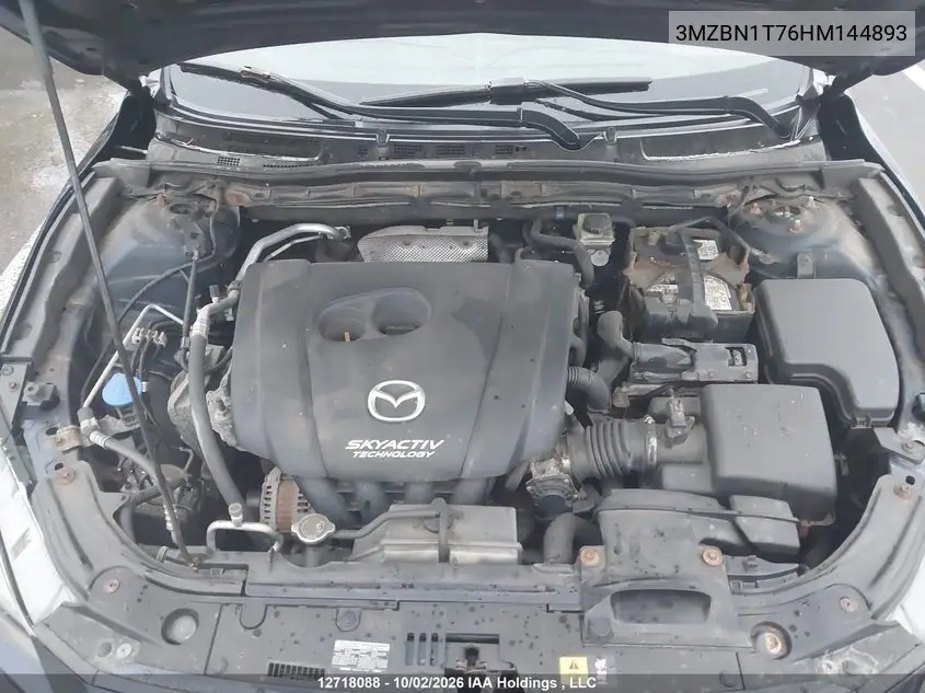2017 MAZDA 3 VIN 3MZBN1T76HM144893 — фото 10