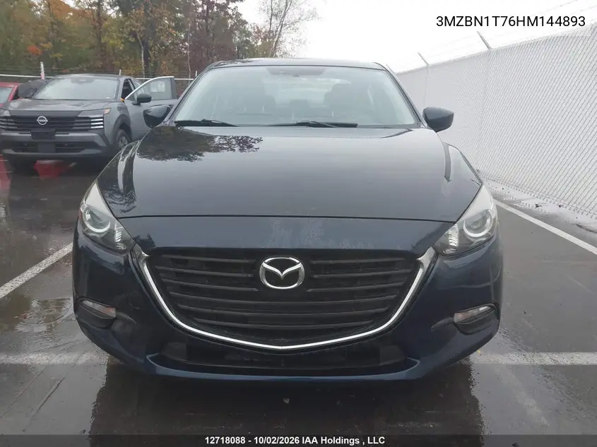 2017 MAZDA 3 VIN 3MZBN1T76HM144893 — фото 12