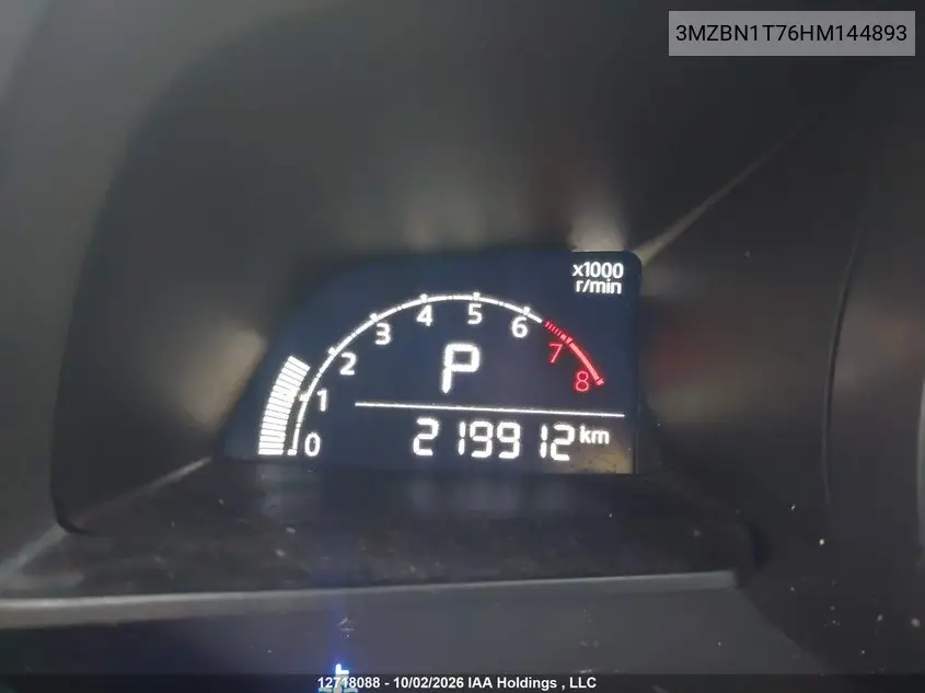 2017 MAZDA 3 VIN 3MZBN1T76HM144893 — фото 15