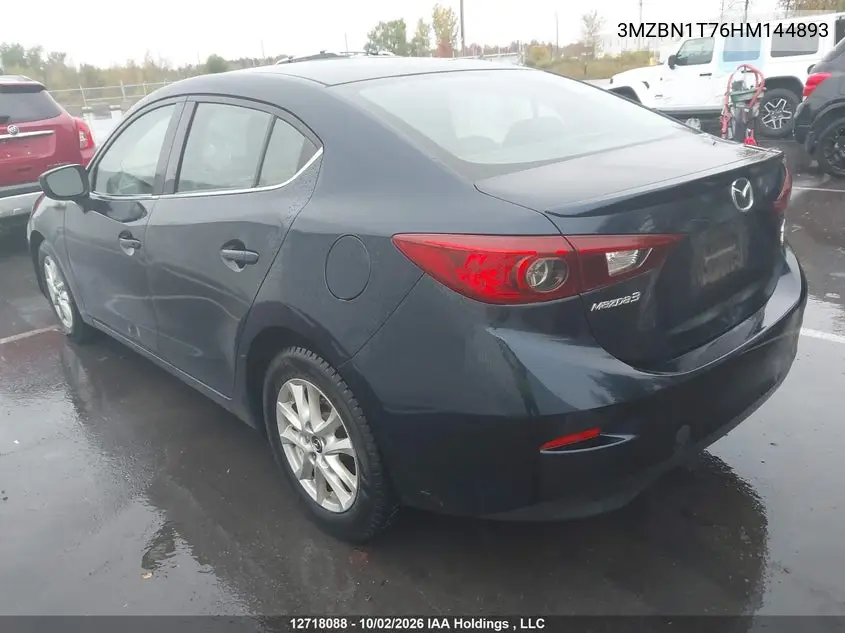 2017 MAZDA 3 VIN 3MZBN1T76HM144893 — фото 3
