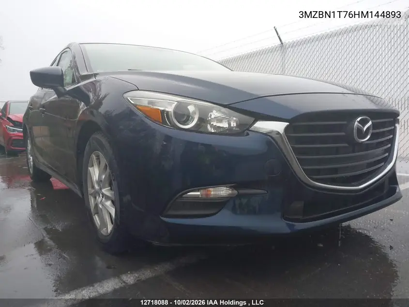 2017 MAZDA 3 VIN 3MZBN1T76HM144893 — фото 6