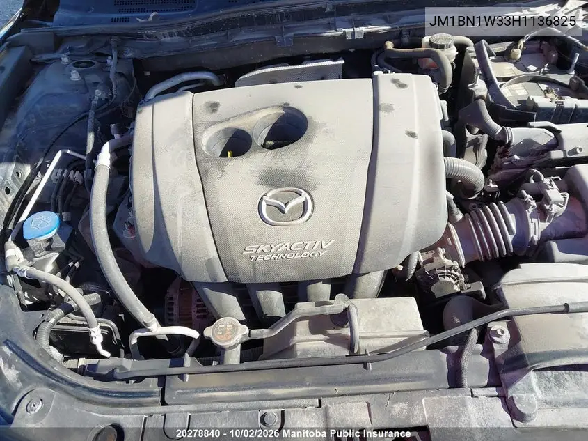 2017 MAZDA 3 VIN JM1BN1W33H1136825 — фото 10