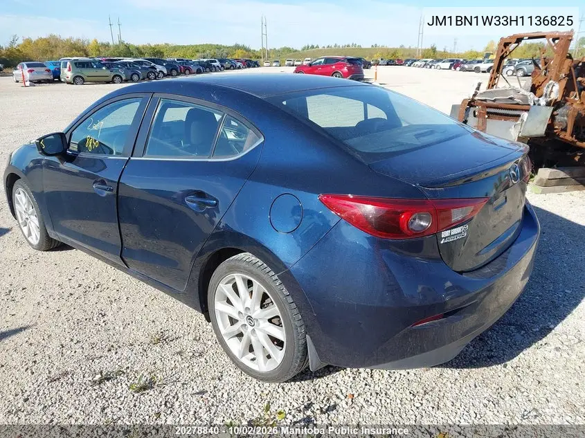 2017 MAZDA 3 VIN JM1BN1W33H1136825 — фото 3