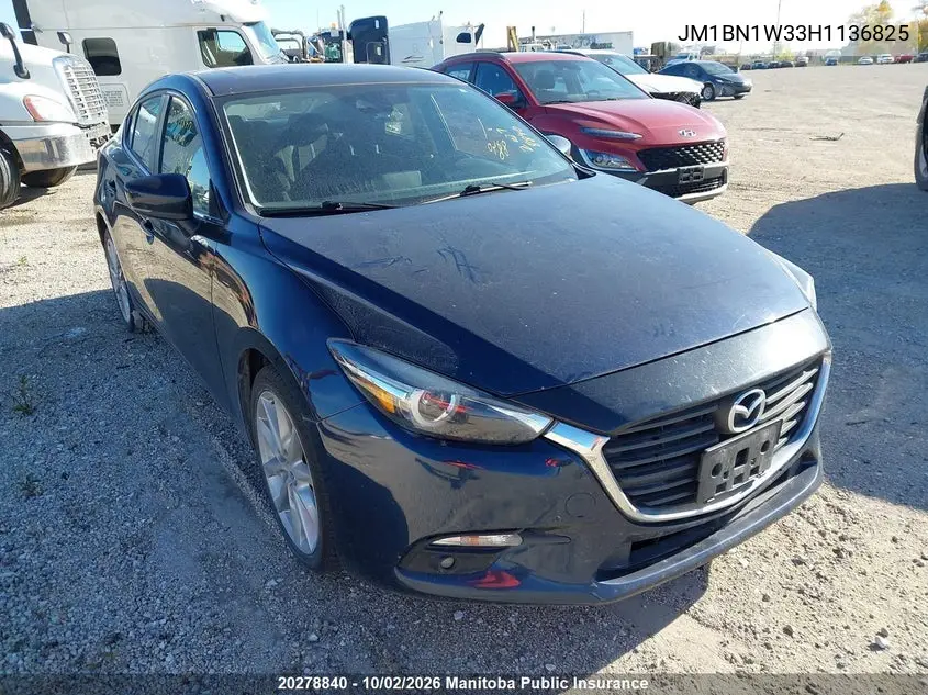 2017 MAZDA 3 VIN JM1BN1W33H1136825 — фото 6