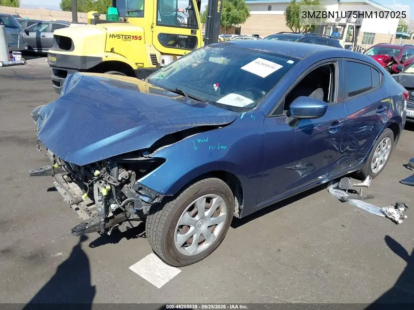 2017 MAZDA 3 VIN 3MZBN1U75HM107025 — фото 2