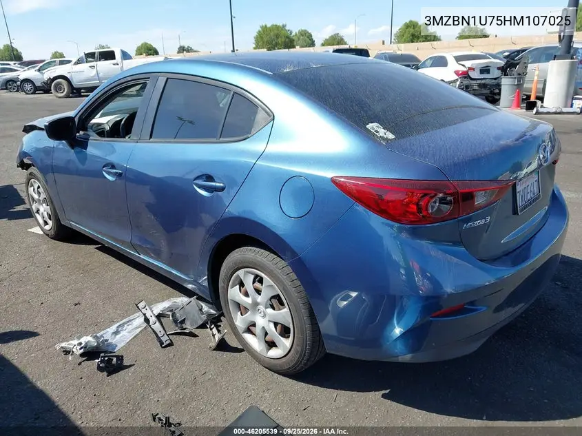 2017 MAZDA 3 VIN 3MZBN1U75HM107025 — фото 3