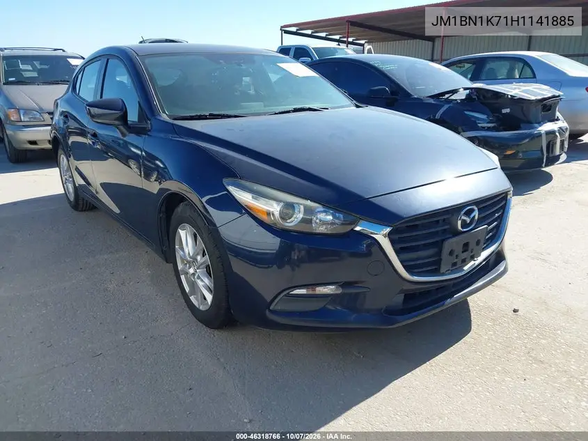 MAZDA 3 2017, VIN JM1BN1K71H1141885