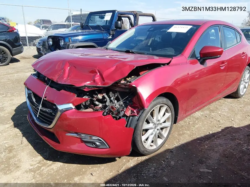 2017 MAZDA 3 VIN 3MZBN1M33HM128792 — фото 2