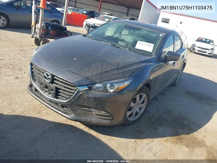 2017 MAZDA 3 VIN JM1BN1U75H1103475 — фото 2
