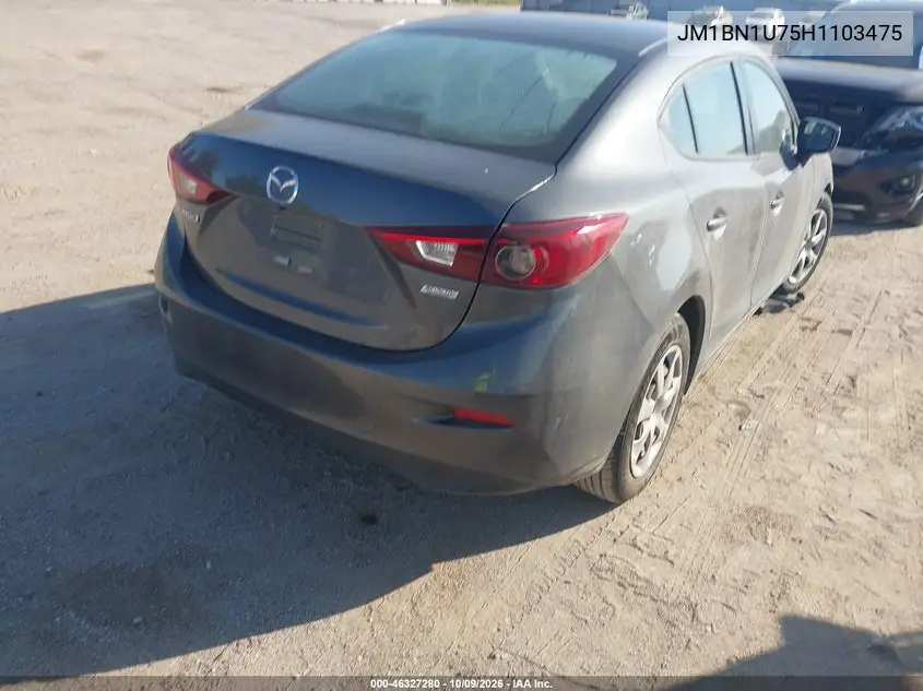 2017 MAZDA 3 VIN JM1BN1U75H1103475 — фото 4