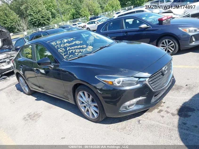 MAZDA 3 2018, VIN 3MZBN1W31JM174897