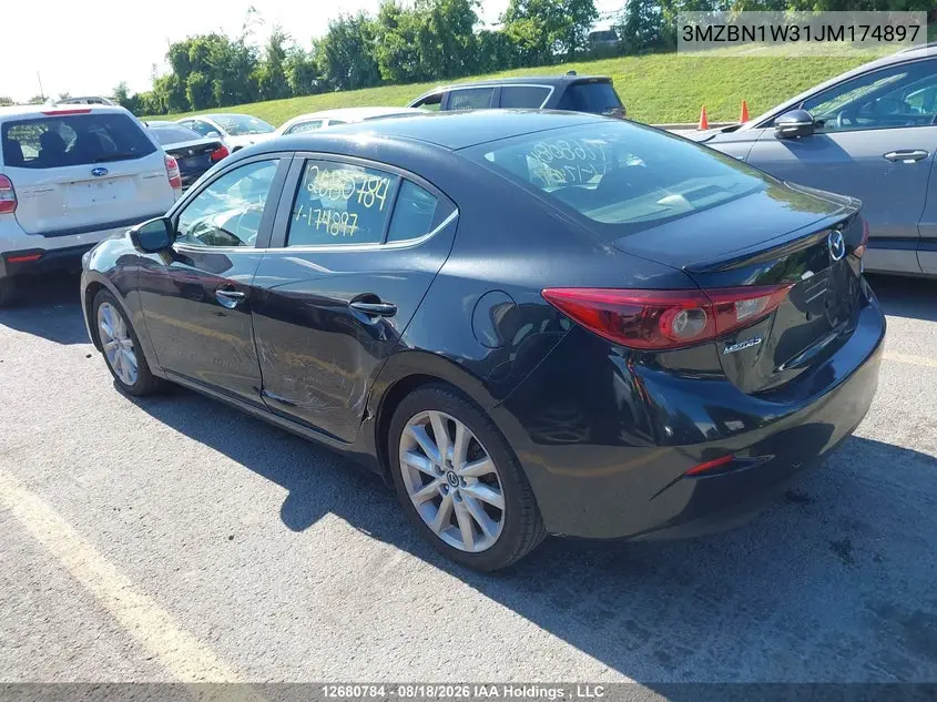 2018 MAZDA 3 VIN 3MZBN1W31JM174897 — фото 3