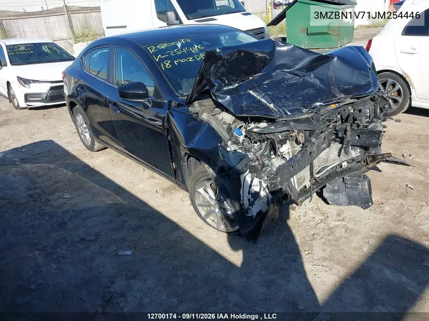 MAZDA 3 2018, VIN 3MZBN1V71JM254446