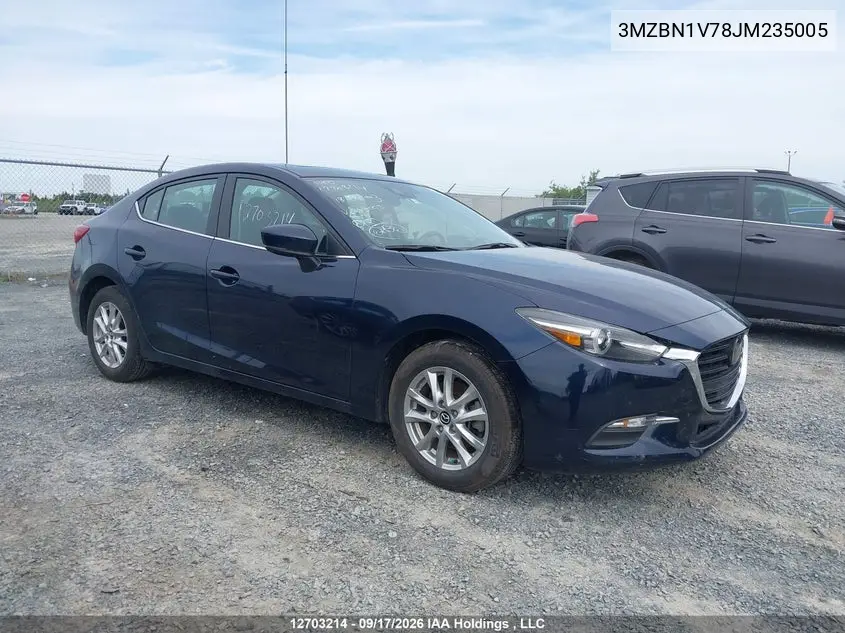 MAZDA 3 2018, VIN 3MZBN1V78JM235005