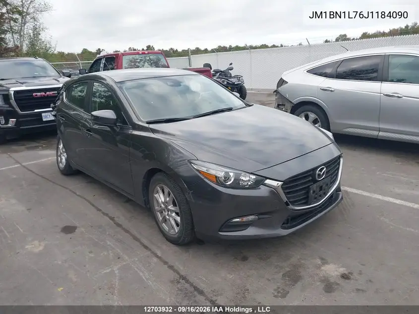 MAZDA 3 2018, VIN JM1BN1L76J1184090