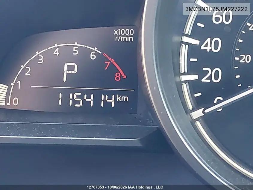 2018 MAZDA 3 VIN 3MZBN1L75JM227222 — фото 15